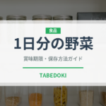 1日分の野菜（ブランド商品）の賞味期限と正しい保存方法