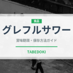 グレフルサワー（アルコール飲料）の賞味期限と正しい保存方法
