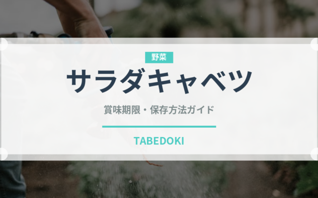 サラダキャベツ（野菜品種）の賞味期限と正しい保存方法｜鮮度を長持ちさせるコツ