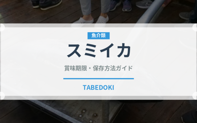 スミイカ（魚介類）の賞味期限と正しい保存方法｜鮮度を長持ちさせるコツ