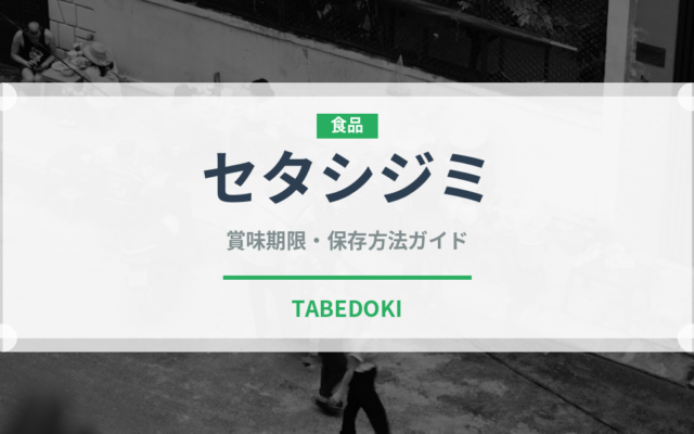 セタシジミ（珍しい貝）の賞味期限と正しい保存方法