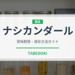 ナシカンダール（東南アジア料理）の賞味期限と正しい保存方法
