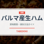 パルマ産生ハム（ハム・ソーセージ）の賞味期限と正しい保存方法