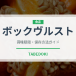 ボックヴルスト（加工肉）の賞味期限と正しい保存方法