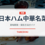 日本ハム中華名菜（冷凍食品）の賞味期限と正しい保存方法