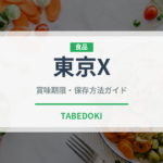 東京X（肉類）の賞味期限と正しい保存方法