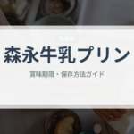 森永牛乳プリン（ブランド商品）の賞味期限と正しい保存方法