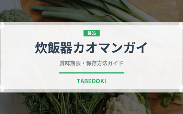 炊飯器カオマンガイ（調理器具料理）の賞味期限と正しい保存方法