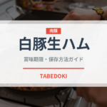 白豚生ハム（加工肉）の賞味期限と正しい保存方法