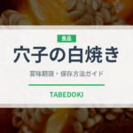 穴子の白焼き（日本料理）の賞味期限と正しい保存方法