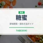 糖蜜（珍しい調味料）の賞味期限と正しい保存方法