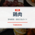 鶏肉（肉類）の賞味期限と正しい保存方法