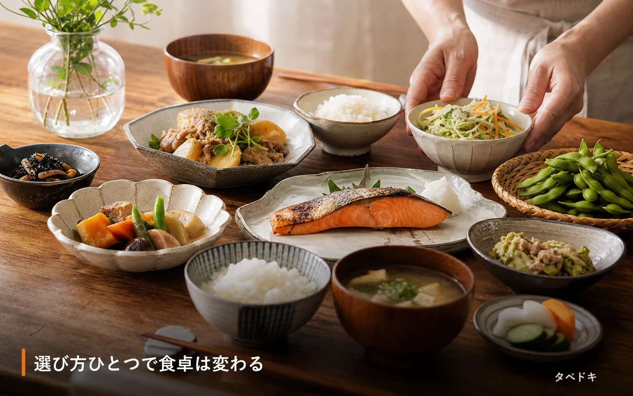 選び方ひとつで食卓は変わる