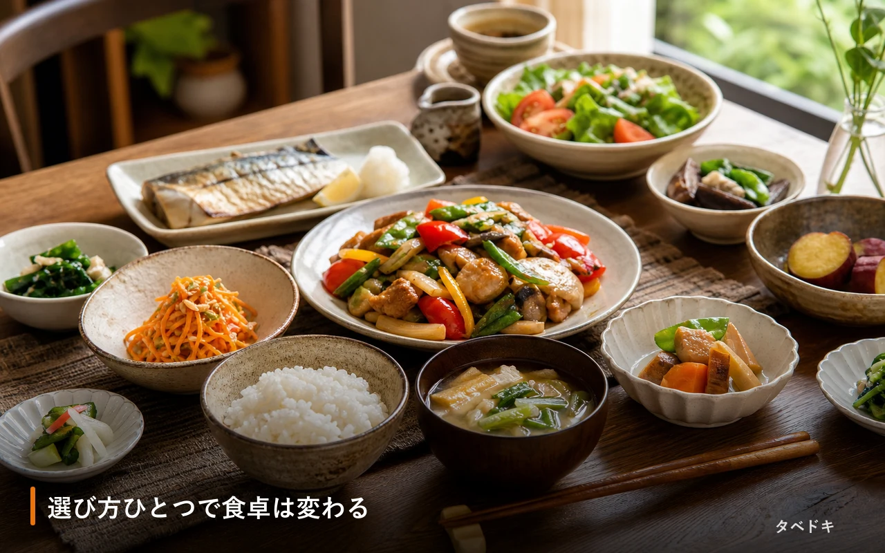 選び方ひとつで食卓は変わる