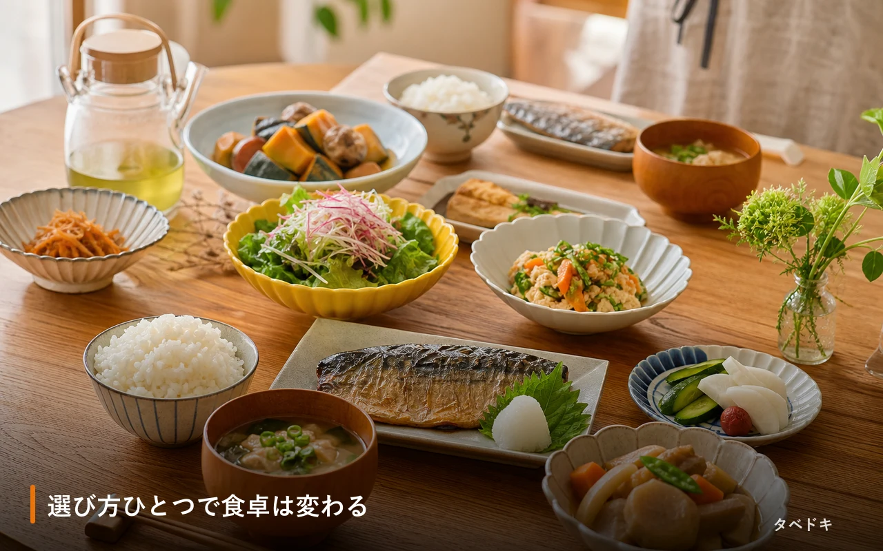選び方ひとつで食卓は変わる