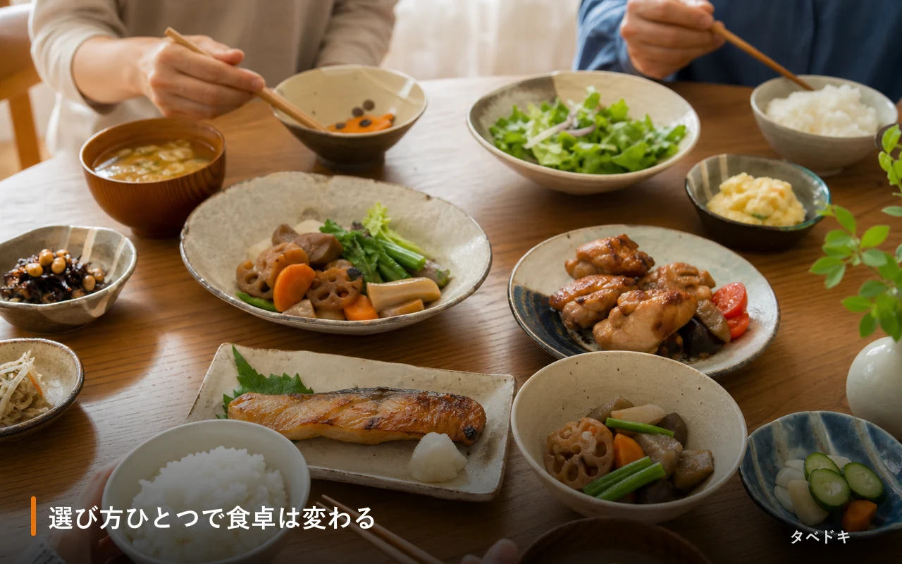 選び方ひとつで食卓は変わる