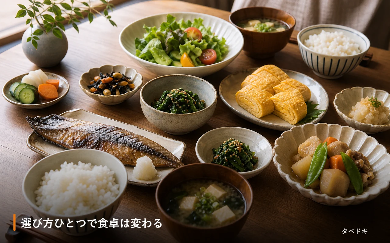 選び方ひとつで食卓は変わる