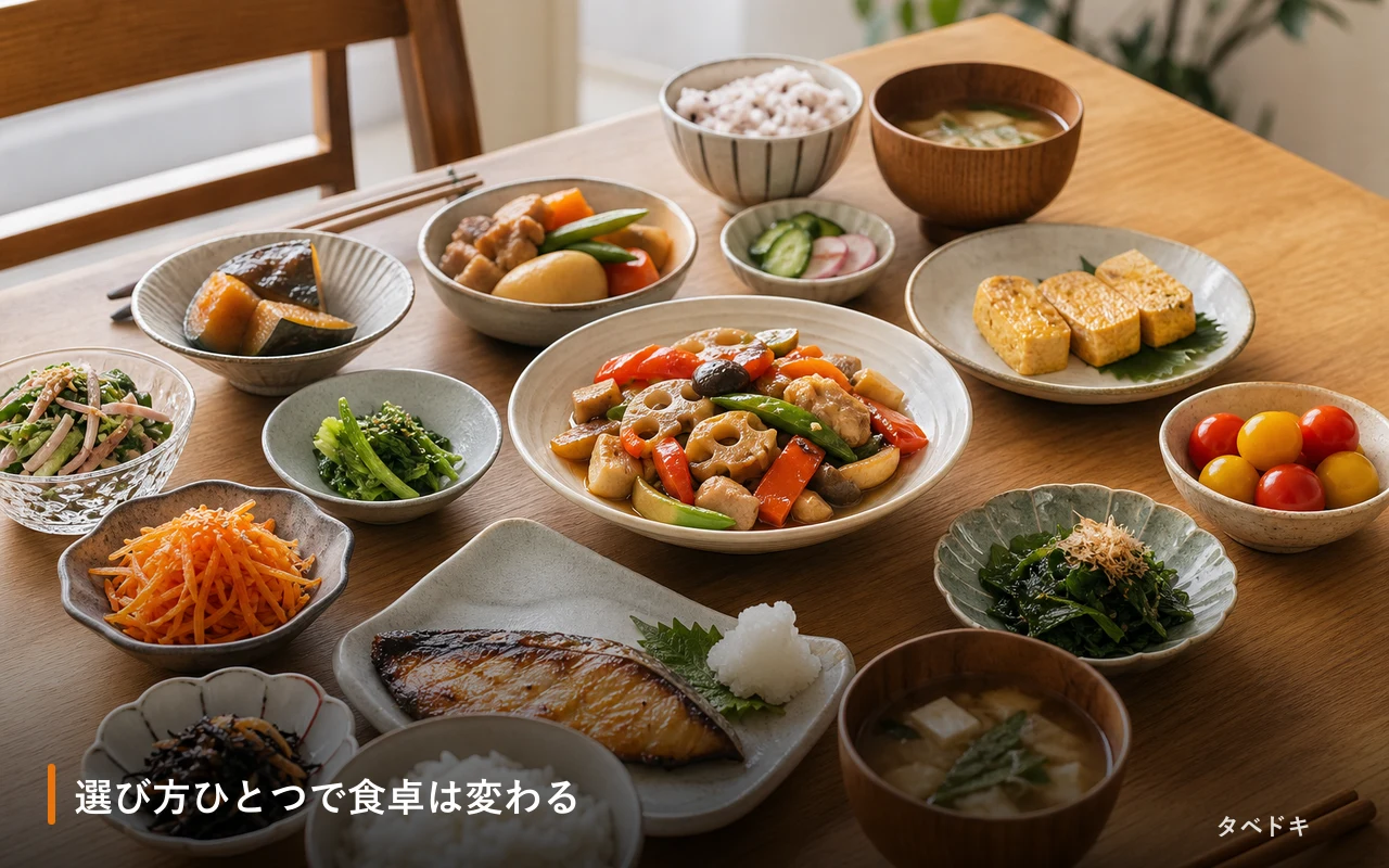 選び方ひとつで食卓は変わる