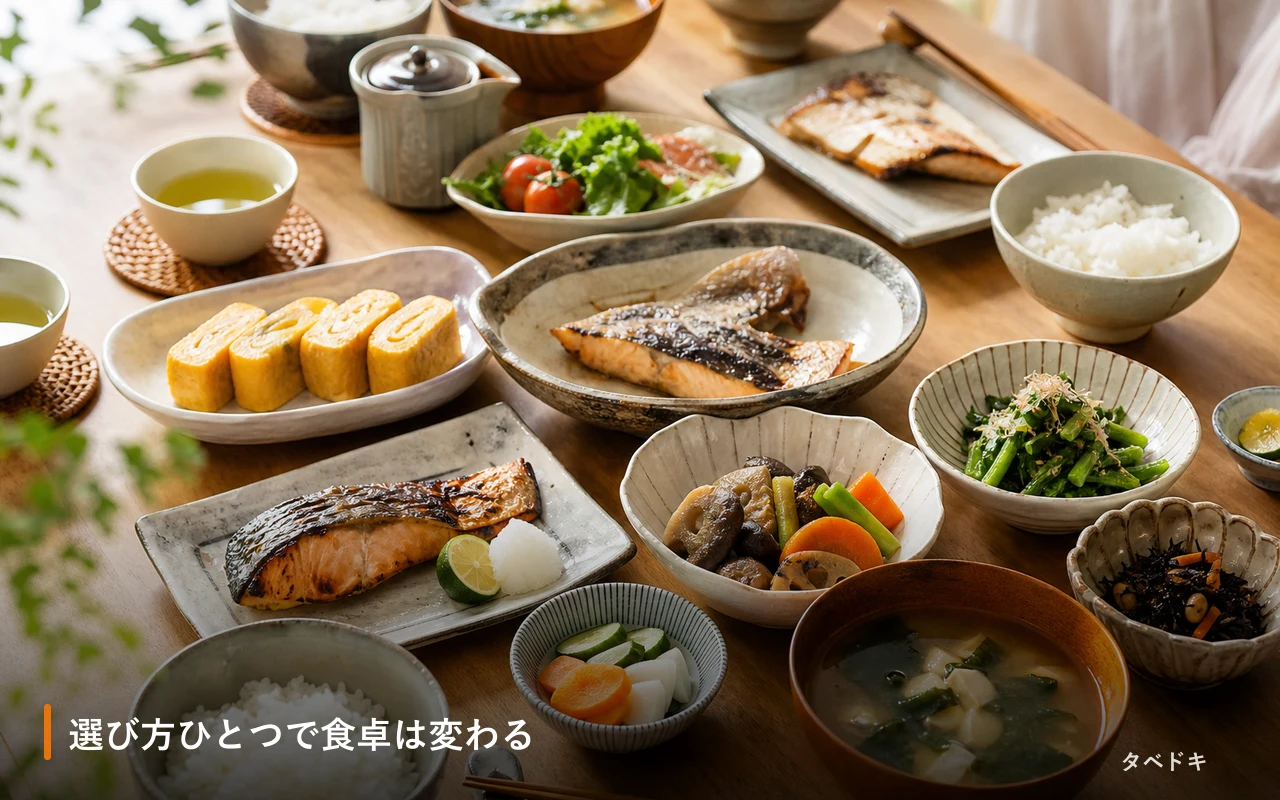 選び方ひとつで食卓は変わる