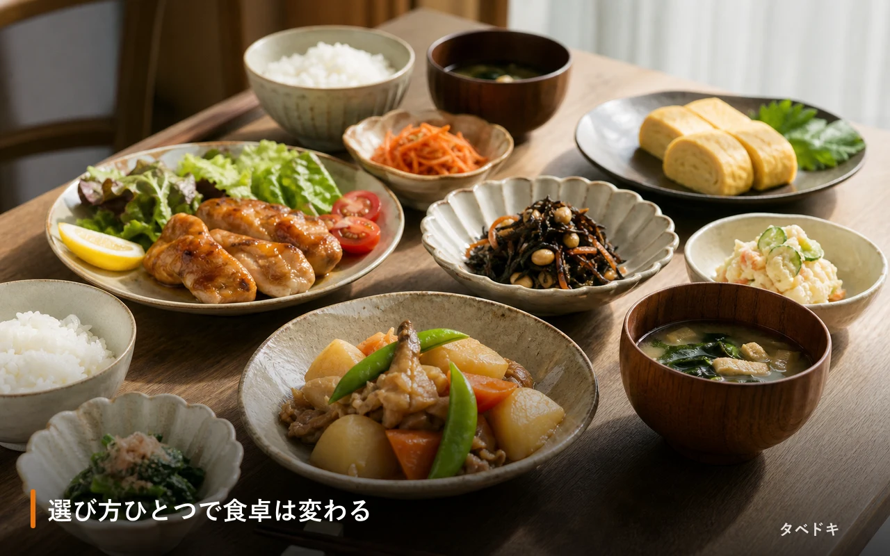 選び方ひとつで食卓は変わる