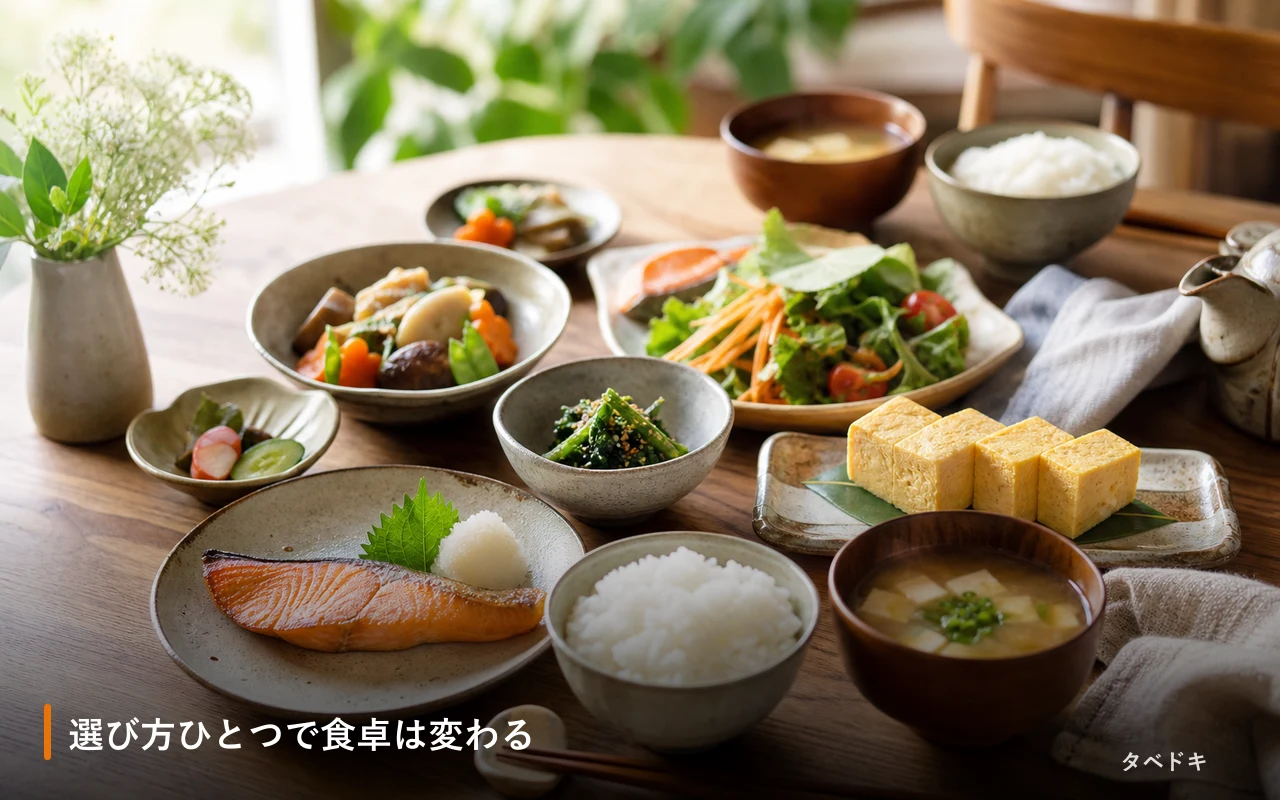 選び方ひとつで食卓は変わる
