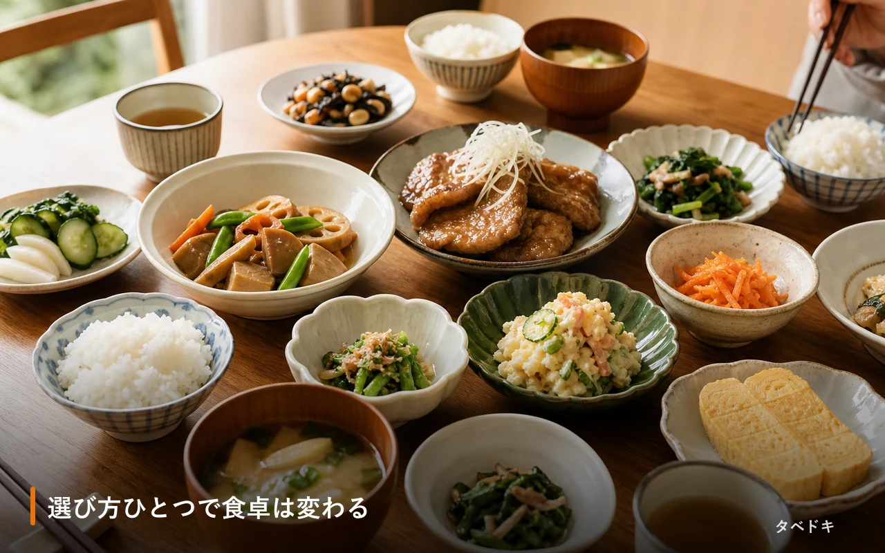 選び方ひとつで食卓は変わる