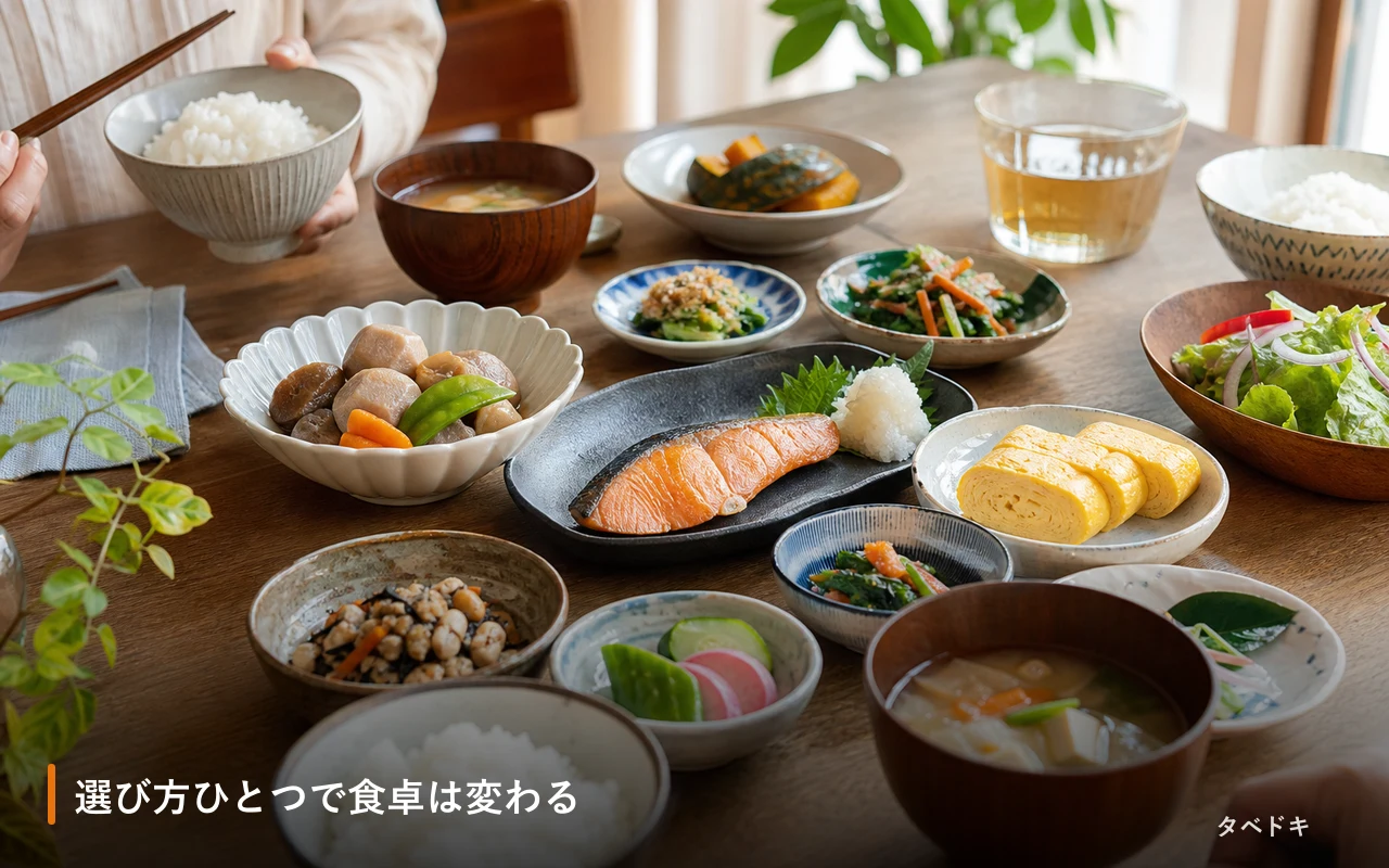 選び方ひとつで食卓は変わる