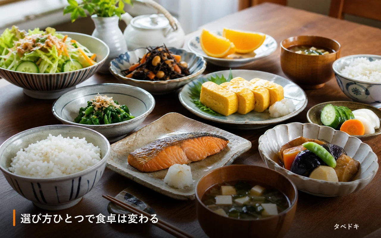 選び方ひとつで食卓は変わる