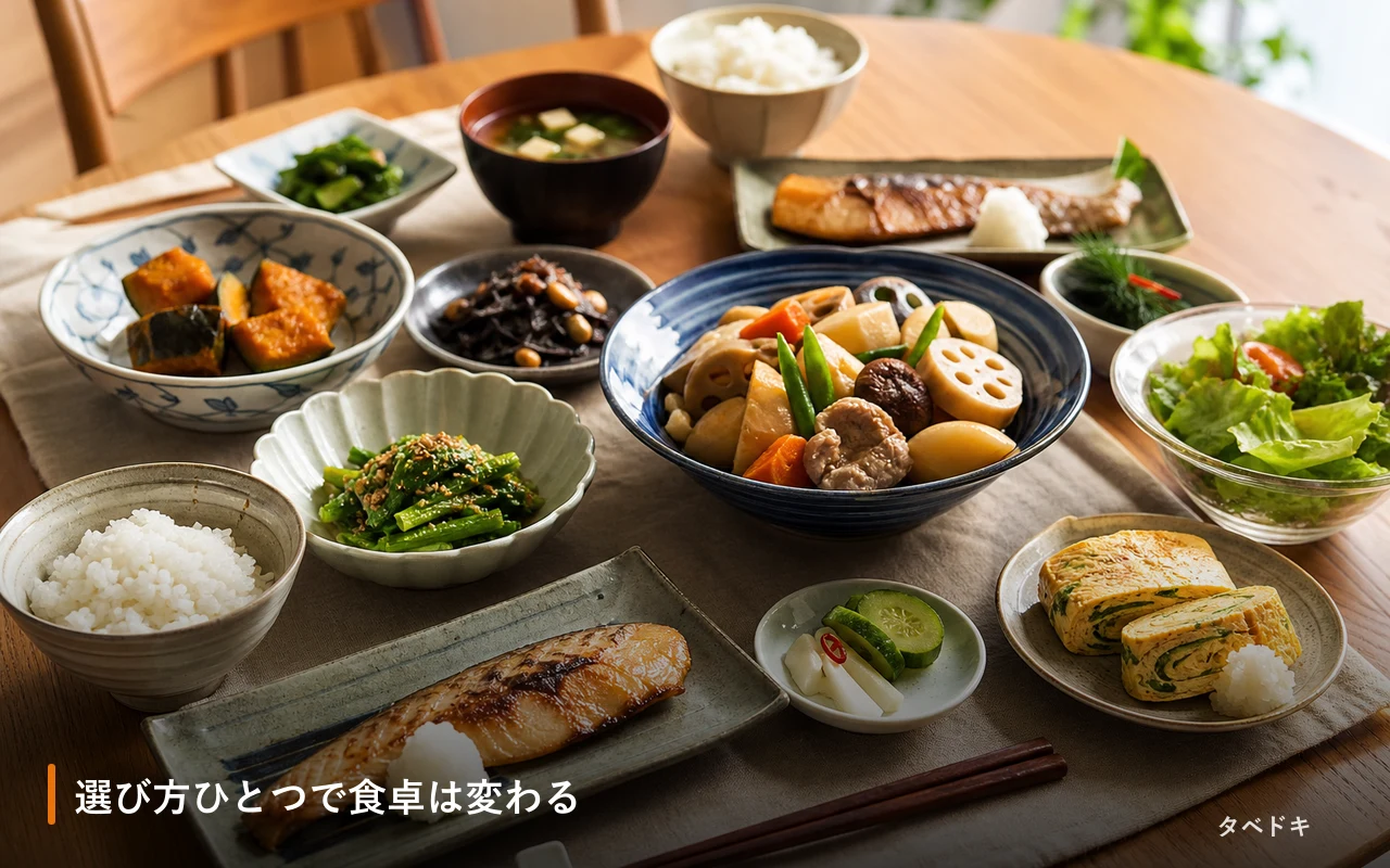 選び方ひとつで食卓は変わる
