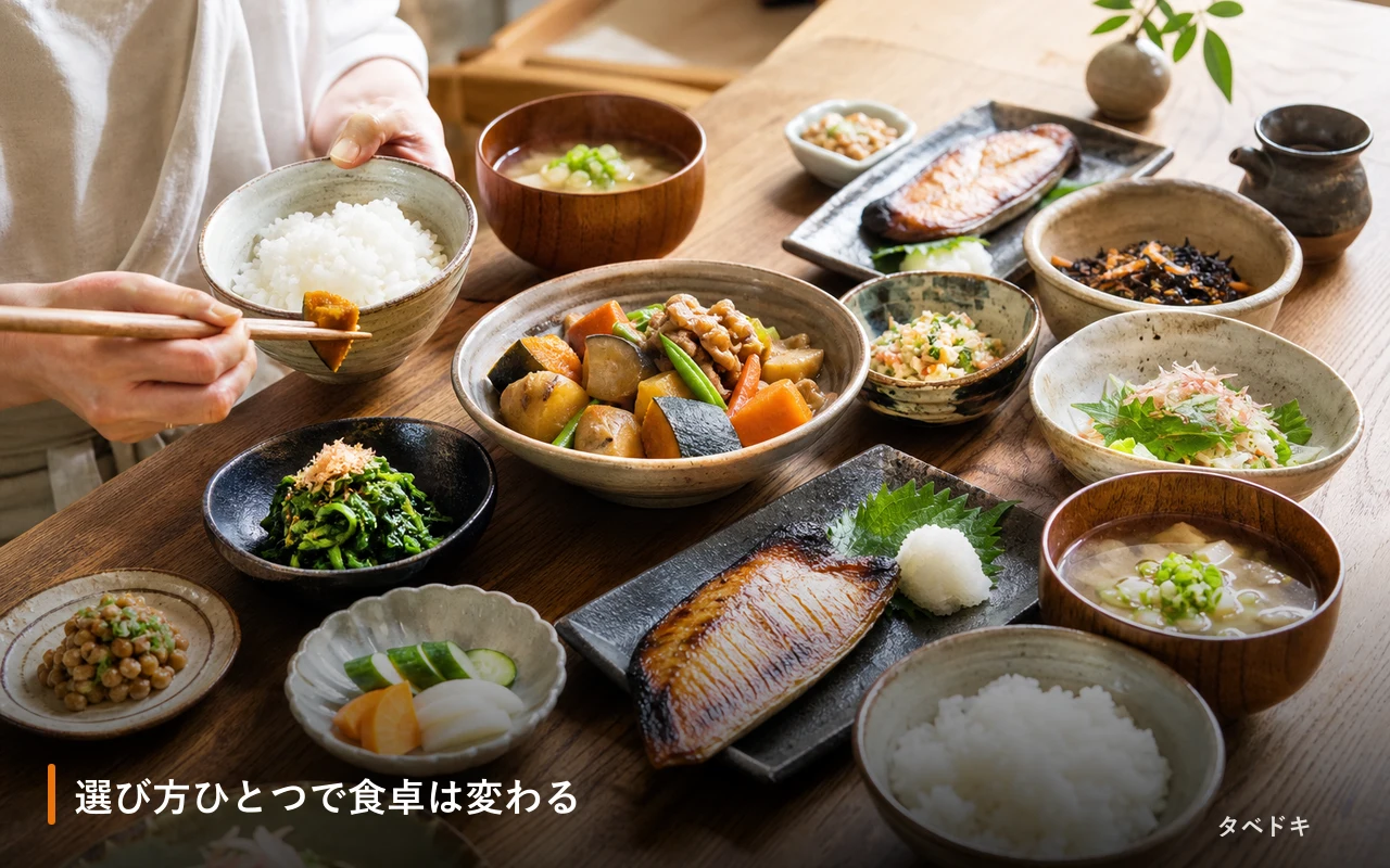 選び方ひとつで食卓は変わる