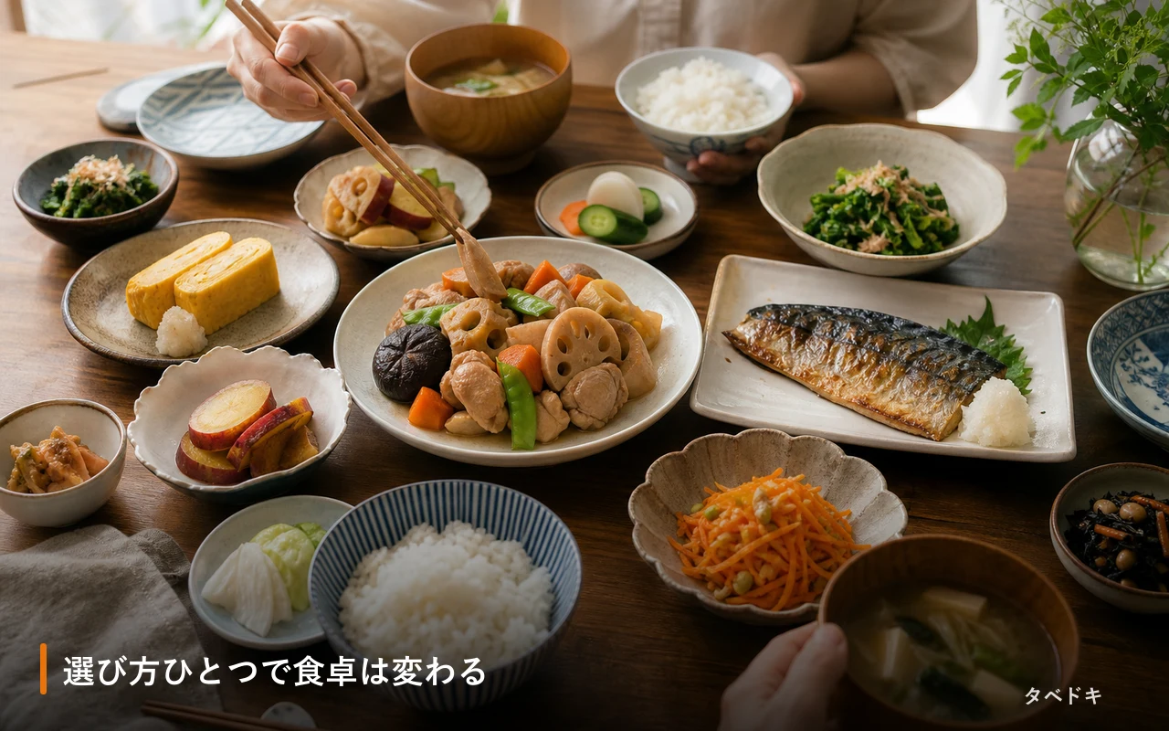 選び方ひとつで食卓は変わる