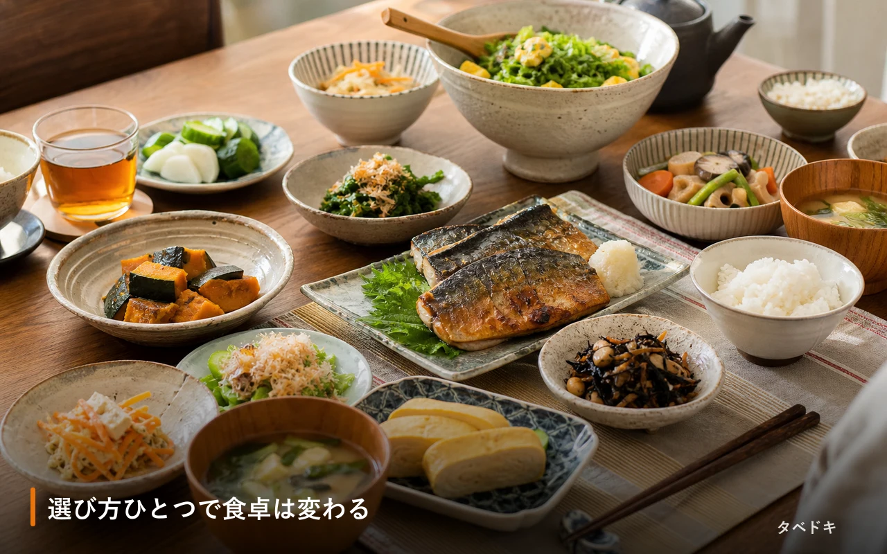 選び方ひとつで食卓は変わる