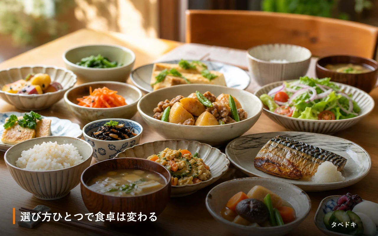 選び方ひとつで食卓は変わる