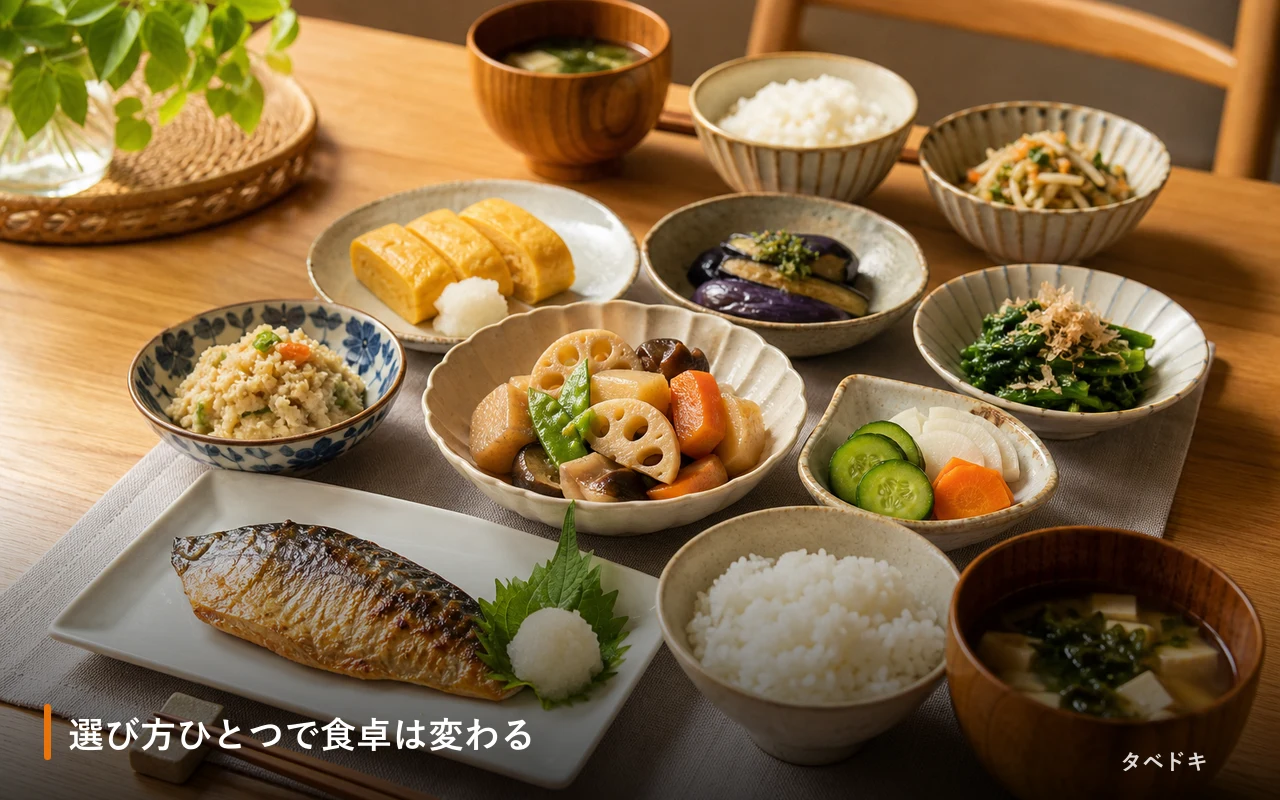 選び方ひとつで食卓は変わる