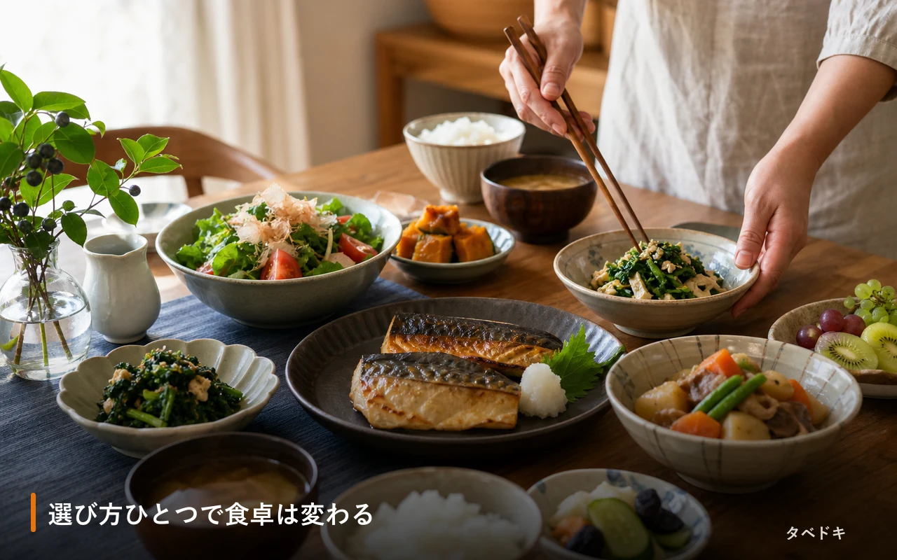 選び方ひとつで食卓は変わる