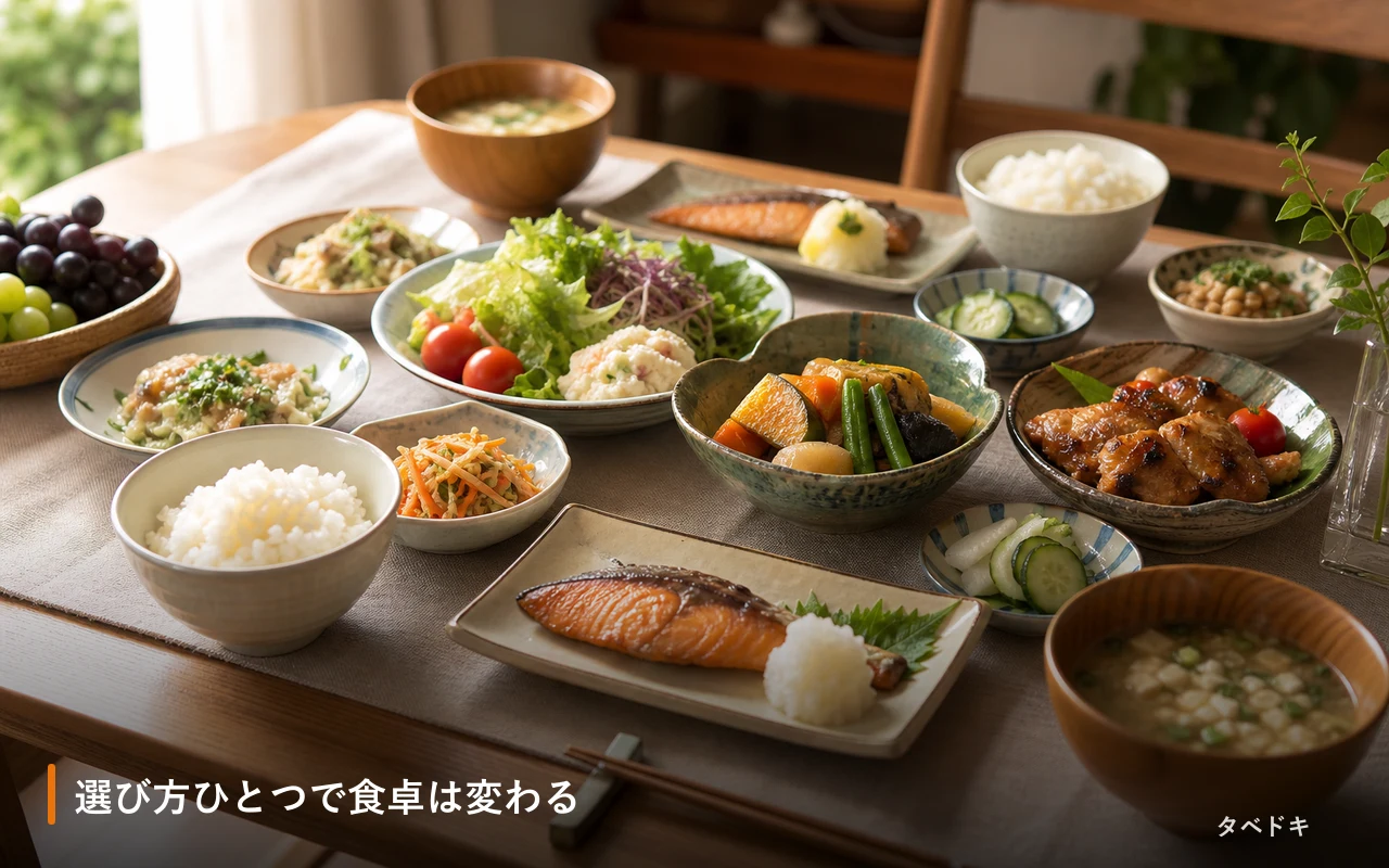 選び方ひとつで食卓は変わる