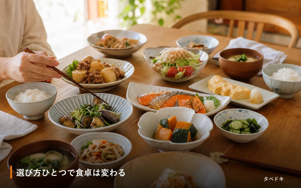 選び方ひとつで食卓は変わる