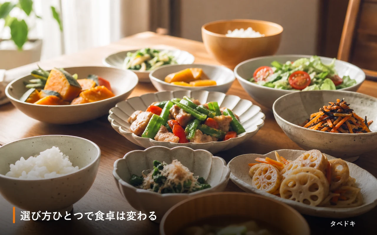 選び方ひとつで食卓は変わる