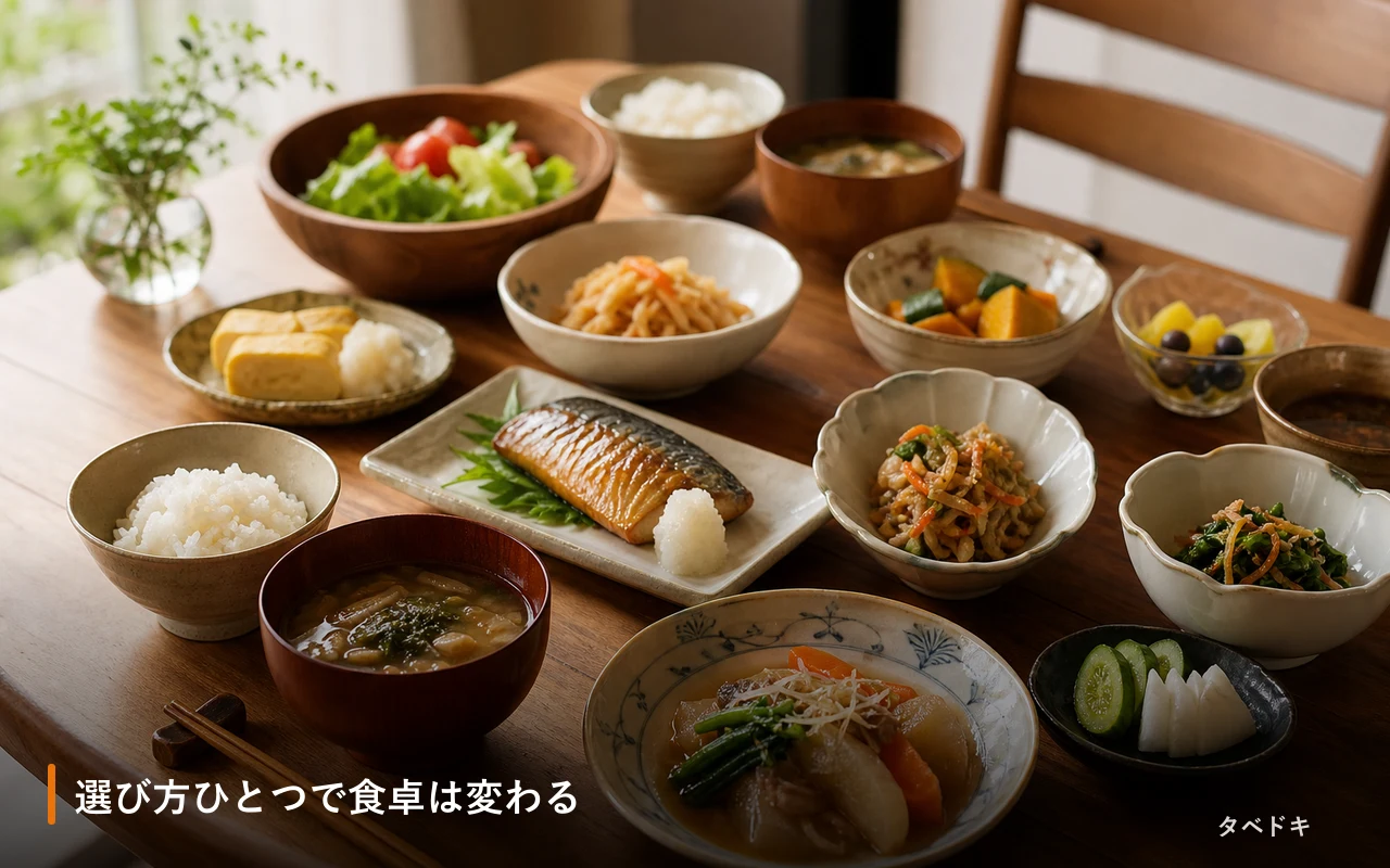 選び方ひとつで食卓は変わる