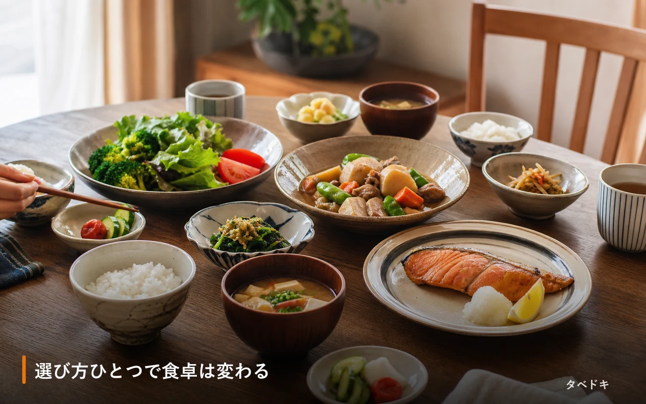 選び方ひとつで食卓は変わる