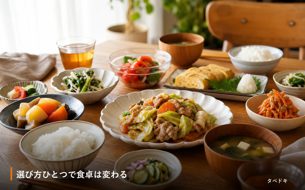 選び方ひとつで食卓は変わる