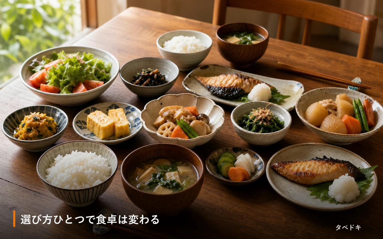 選び方ひとつで食卓は変わる