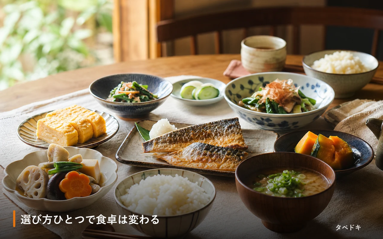 選び方ひとつで食卓は変わる