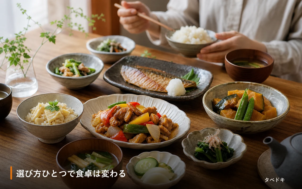 選び方ひとつで食卓は変わる