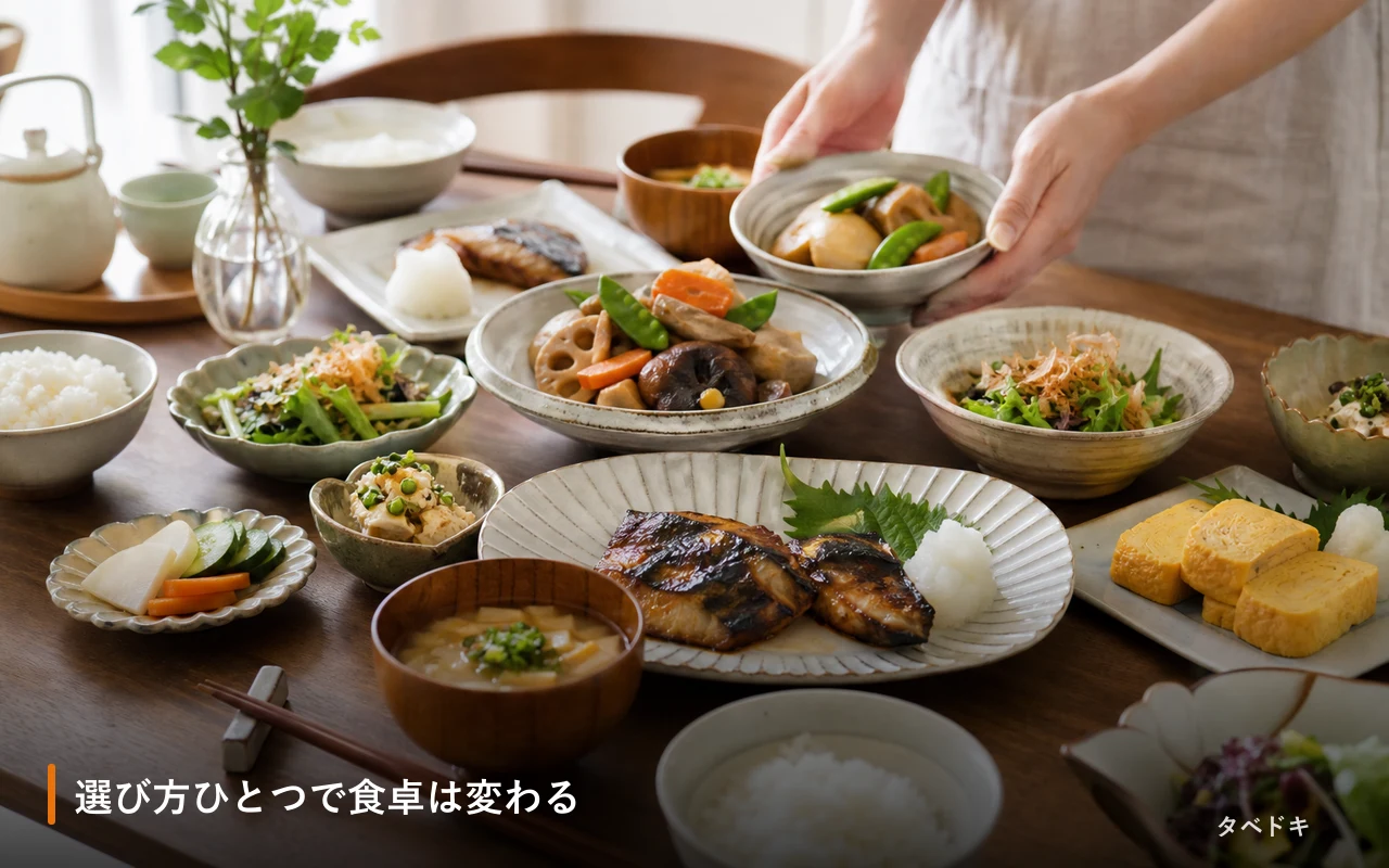 選び方ひとつで食卓は変わる