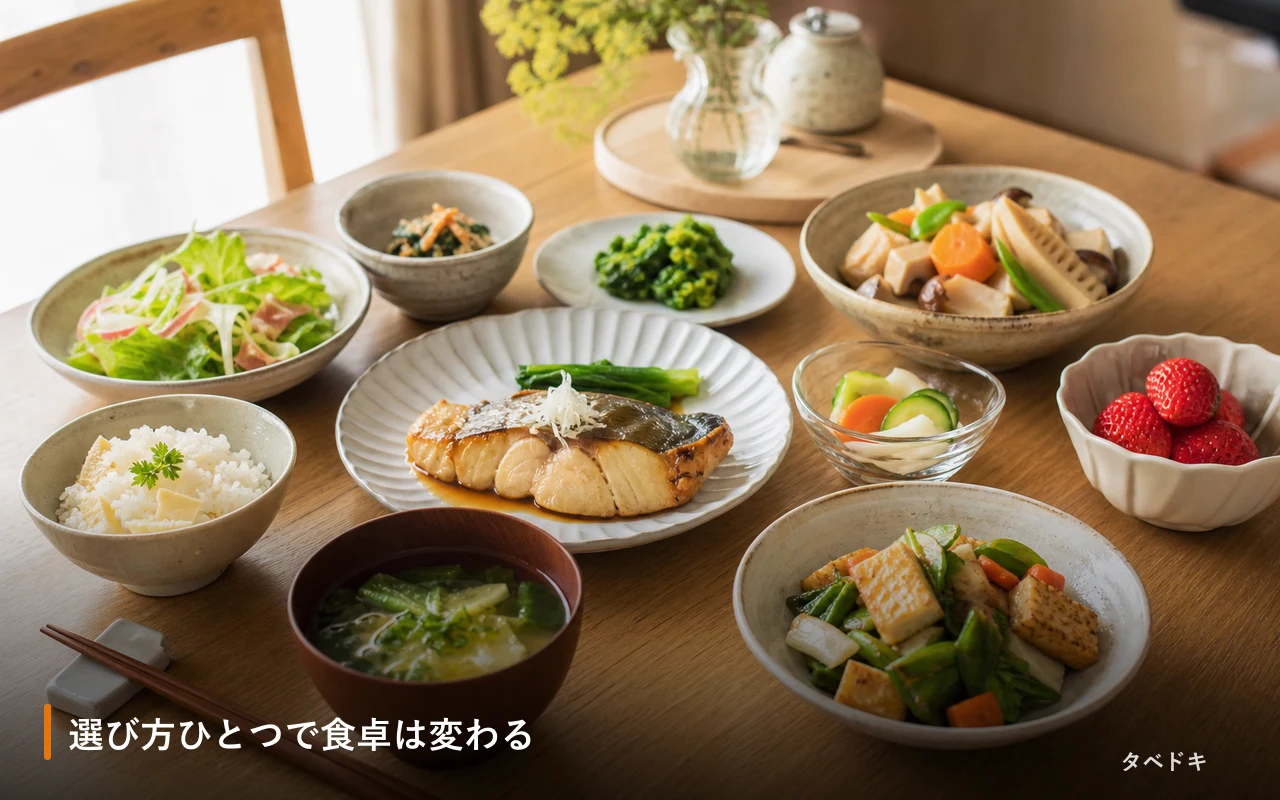 選び方ひとつで食卓は変わる