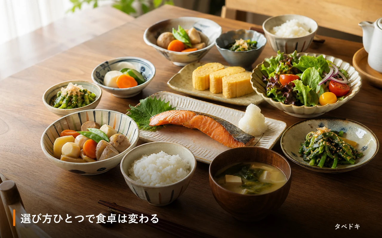 選び方ひとつで食卓は変わる