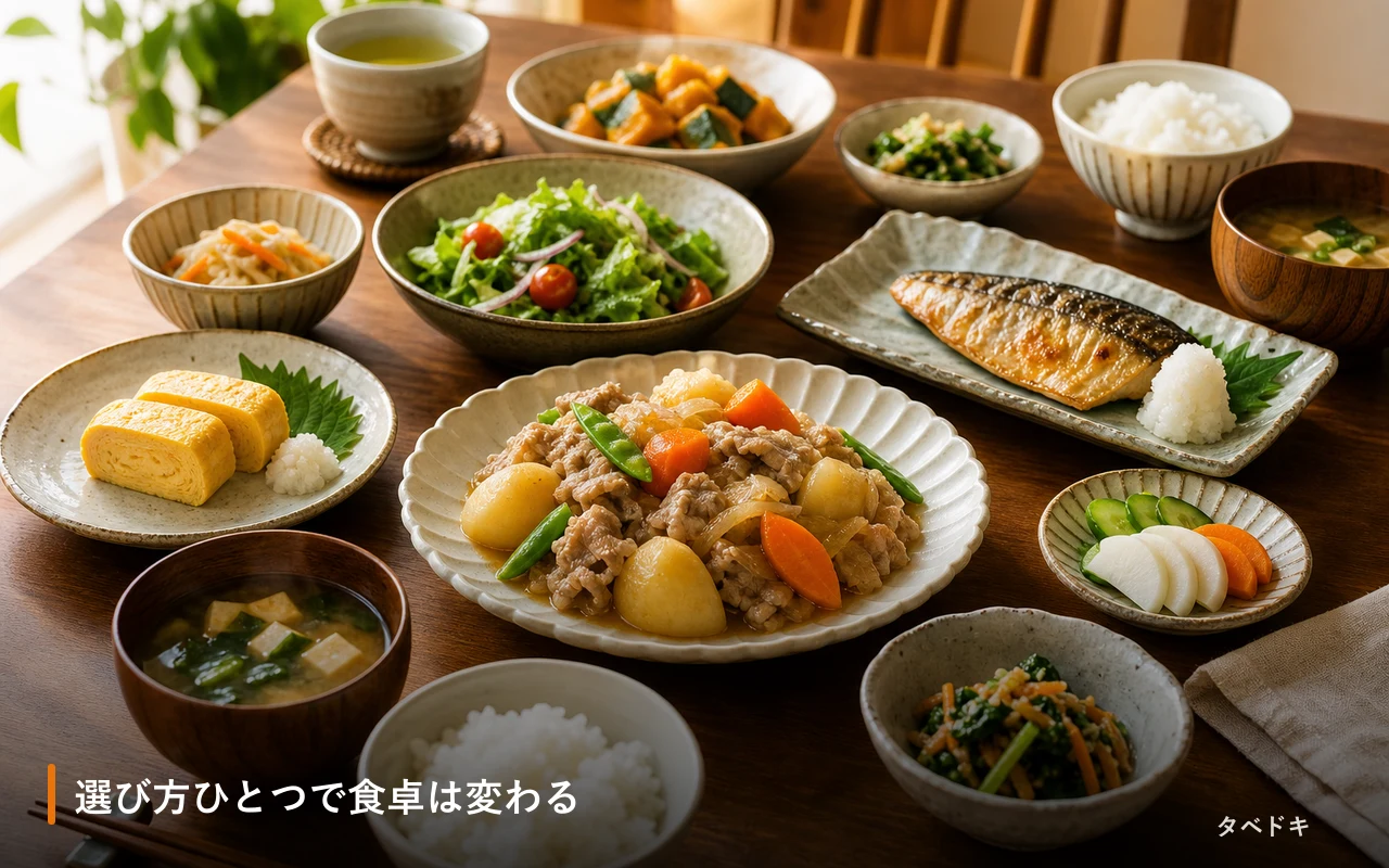 選び方ひとつで食卓は変わる