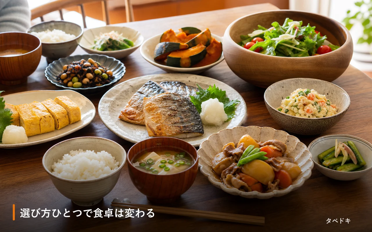 選び方ひとつで食卓は変わる