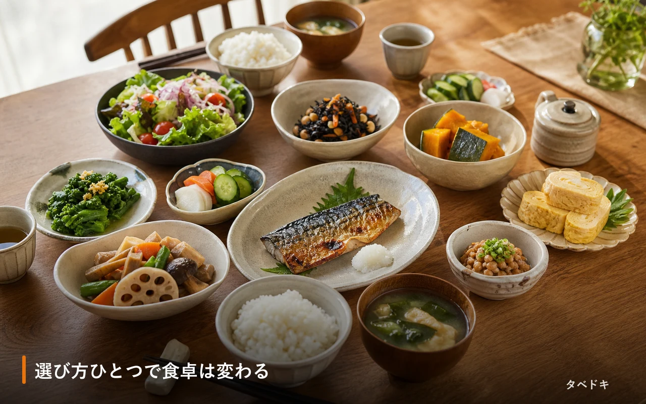 選び方ひとつで食卓は変わる